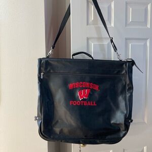 Rare Authentic Wisconsin Football Black Garment Bag - possibly never used